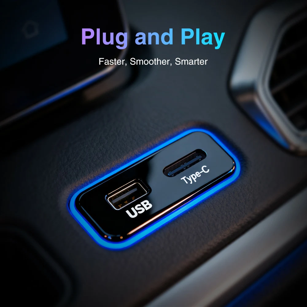 2 in 1 Android Auto Wireless Carplay USB mini size Bluetooth 5.0 upgraded version For Volvo Benz Mg Kia Chery VW Touareg Toyota Hyundai - Image 3
