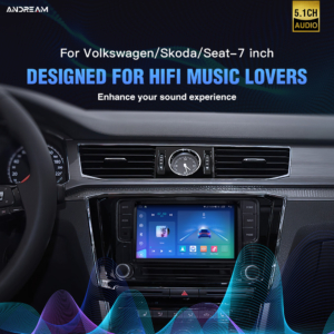 7'' 6+128G DTS certified Pure Digital DSP Amplifier Supports Optical Fiber Coaxial Lossless Transmission Volkswagen Universal Screen