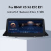 10.25" Android 14.0 Qualcomm 8 Core Car Multimedia for BMW X5 X6 E70 E71 E72 2007-2013 Gps Navigation Auto Radio Bluetooth Head unit built-in 4G LTE