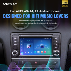 Android 13 8-Core 6+128G Audi Lossless Sound Quality Optical Fiber Coaxial Built-In DSP Screen For Audi A3 A4 TT