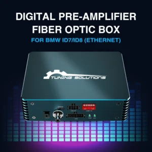 Alternative view of Fibre optic amplifier adaptor Audio upgrade interface Ethernet MOST25 for BMW car stereo sound tuning