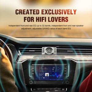 Alternative view of 7'' Android 13 sound quality upgrade navigation DTS pure digital DSP amplifier for Volkswagen SEAT Skoda integrated wireless Carplay and Android Auto