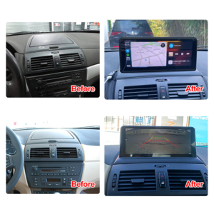 Alternative view of 10.25" Wireless CarPlay Android Auto For BMW X3 E83 2003-2010 Without Original Car Screen Multimedia Head Unit Bluetooth Intelligent System