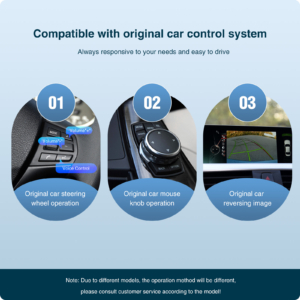 Alternative view of BMW NBT system dedicated wireless CarPlay Android Auto box for BMW 1 2 3 4 5 6 7 series X3 X4 X5 X6 MINI without HDMI