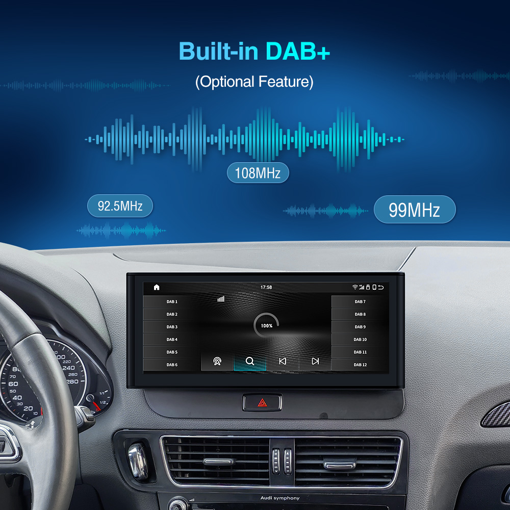 10.25 12.3 inch Wireless CarPlay Android Auto Multimedia Player Touch Screen Upgrade for Audi A1 A3 A4 A5 Q3 Q5 Q7 - Image 6