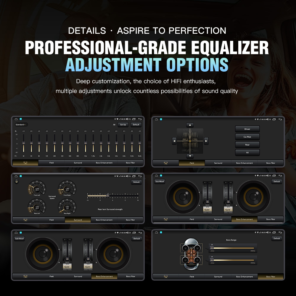 10.25'' Android 13 With Optical/Coaxial Outputs and Built-in DSP Single/Dual System - Mazda Hi-Fi Sound Quality Head Unit - Image 5