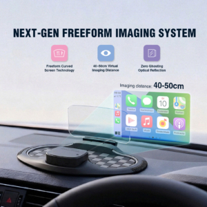 Alternative view of VIVIHUD V5 Ultra Upgraded Multifunctional HUD  Head Up Display Wireless CarPlay and Android Auto Navigation Music and Calls Plug and Play