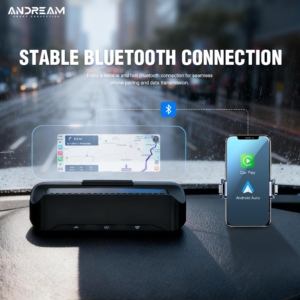 Alternative view of Universal HUD Andream Plug and play  supports wireless CarPlay HD projection safe driving voice control etc